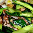 青瓜炒肉片