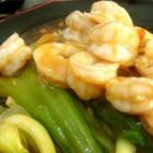 虾仁扒油菜
