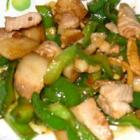 肉片炒青椒