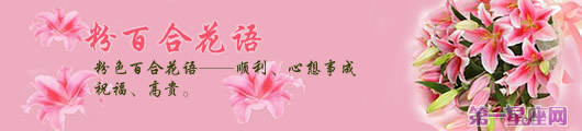 粉百合花语：粉色百合花的象征意义